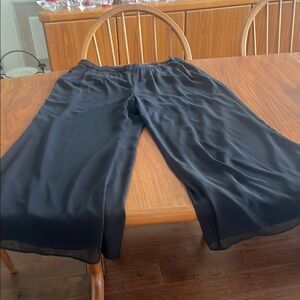 Elegant Black DRESSEY Wide-Leg Pants/Coulettes